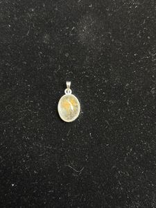Pendentif en argent 925 avec rutile doré naturel - Product Image 2