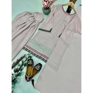 Fancy Women's Top and Dupatta <b>Set</b> with Elegant <b>Embroidery</b> Sequence Work - Product Image 3