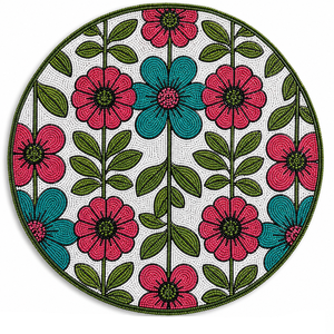Round Shape <b>Beaded</b> <b>Placemats</b> Handmade Dining Table Mats Decorative Seed Beads Table Mats Handmade Gift Craft Art - Product Image 2