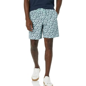 Shorts de plage pour hommes en microfibre 100% polyester légers 110 g/m², séchage rapide, doublure en mesh, motif personnalisé - Product Image 1