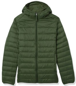 Unisex Blue Stand Collar Puffer Jacket Zipper Closure Windproof Casual <b>Winter</b> <b>Coat</b> <b>Hooded</b> Embroidery Eco-Friendly Solid Color - Product Image 3