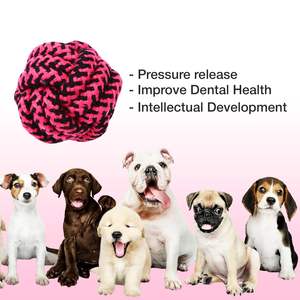 Suministro Directo de Fábrica: Juego de Juguetes de Nudos de Cuerda de Cáñamo para Masticar para Mascotas, Juguetes para Limpiar los Dientes de Cachorros, de Algodón Personalizado - Product Image 5