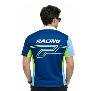 Fabricante de Camisetas Polo Personalizadas para Carreras, Logotipo Bordado, Diseño de Cuello Premium para Equipos y Patrocinadores de Deportes de Motor - Product Image 4