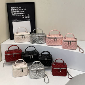 PU Leather Women's Luxury <b>Quilted</b> Geometric Pattern Shoulder Tote Bag Fashion Crossbody Purse Custom Brand Wholesale OEM ODM - Product Image 1