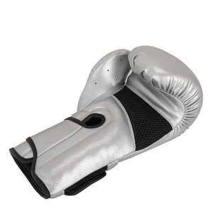 Guantes de Boxeo Plateados de PU con Cordones, Transpirables, Talla Adulto, para Práctica de Boxeo, Guantes de Boxeo de Cuero, Transpirables para MMA - Product Image 4