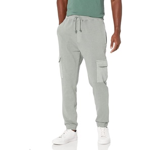 Wholesale 2023 Stylish Street Casual Comfortable Regular Fit Sports <b>Overalls</b> Custom Sweat Cargo Canvas Mid <b>Man</b> Jogger Pants - Product Image 1