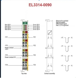 Terminal de Entrada Analógica EtherCAT EL3314 de Calidad de Exportación para Medición de Temperatura con Sensor RTD, Disponible para la Venta - Product Image 5