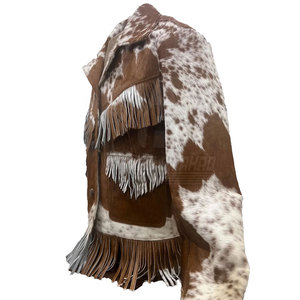 Fringe Biker Leather <b>Jacket</b> <b>Men</b> Western Cowboy <b>Suede</b> Tassel Motorcycle Coat Fashion Outerwear Custom Wholesale Wholesale - Product Image 2