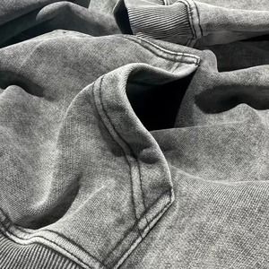 Sweat à capuche décontracté unisexe de qualité supérieure, effet délavé à l'acide et effet soleil, en molleton polyester/coton, numérique 300g, coupe épaules tombantes - Product Image 3