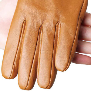 Gants d'hiver tactiles en cuir, taille personnalisée, doux, écologiques, respirants, thermiques, pour la détection par aiguille, sportifs - Product Image 2