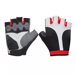 Half-Finger Leather Breathable Comfortable Drawstring Closure Non-Slip Racing <b>Gloves</b> for Outdoor Sports Bicycle Riding - Product Image 3