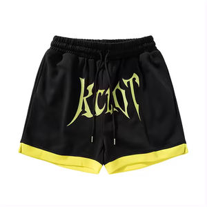 Venta al por mayor de alta calidad de los hombres de verano Streetwear Shorts 100% algodón transpirable personalizado sólido de moda transpirable de verano de los hombres - Product Image 2