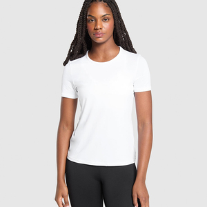 Women's Summer Long Sleeve Quick-Dry Compression Breathable Polyester Gym Top Solid Colors Sports <b>T</b>-<b>Shirt</b> for <b>Yoga</b> Running Plus - Product Image 1