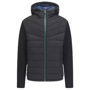 Wholesale Custom Logo <b>Men's</b> Puffer Jacket Thin Lightweight Windproof Breathable Spring <b>Coat</b> Full Zip Warm Outdoor Private Label - Product Image 3