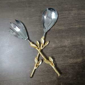 Modern Design Luxury Stainless Steel <b>Salad</b> Server Set with Designer Handles Eco-Friendly <b>Salad</b> <b>Tools</b> for Home & Restaurant Use - Product Image 2