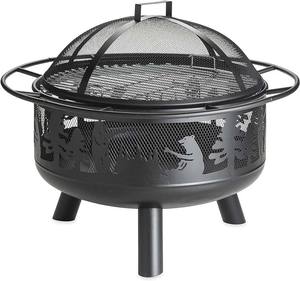 Muebles Vintage de Estilo Indio Antiguo, Brasero de Metal Negro Marca MKI, Diseño y Color Personalizables para Hoteles, Bares y Restaurantes - Product Image 2