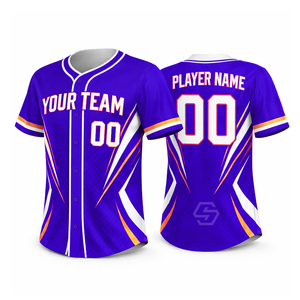 Maillots de baseball personnalisés avec logo, en polyester, à séchage rapide, pour hommes, vente en gros, vêtements d'équipe, maillots de baseball sportifs - Product Image 4