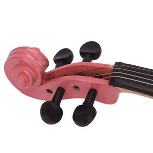Nuovo custodia per violino acustico 1/2 con archetto rosa e resina - Product Image 5