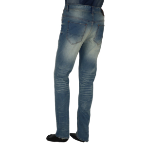 Men's Slim Fit Cargo Pants Custom Made High Waist Denim <b>Jeans</b> <b>Elastic</b> Waist Light Wash Plus Size Waterproof Knitted Coated - Product Image 4