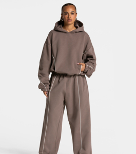 Sudaderas con Capucha para Mujer, Tallas Grandes, Diseño Moderno, Bordado con Letras, Color Sólido, Alta Calidad, Sudaderas Holgadas para Primavera/Otoño - Product Image 3