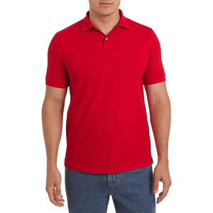 Polo Rojo para Hombre – Camiseta Clásica de Manga Corta de Algodón Informal - Product Image 1
