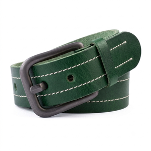 BS INTERNATIONAL NA299 Fournisseur en gros – Cuir de vache véritable à 100 %, épingle carrée en acier, unisexe, motif uni, style vintage - Product Image 1