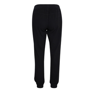 Pantalon de survêtement noir tricoté pour homme, taille élastique avec cordon de serrage, poches latérales, décontracté, pour l'automne, poids moyen, respirant - Product Image 6