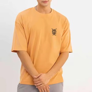 Camiseta Ligera de Secado Rápido 100% Algodón con Logotipo Estampado, Talla Grande para Hombre, Nueva Moda, Uso en Exteriores, Corte Holgado - Product Image 1