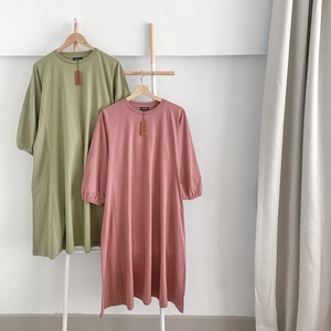 Pulls en tricot basiques pour femmes, coupe slim, 100% polyester, manches bouffantes, col rond, toutes saisons - Product Image 2