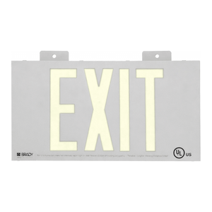 Señal de Salida Fotoluminiscente BradyGlo - Tablero Reflectante de PVC Impreso con UV para Guía de Emergencia en Interiores y Exteriores - Product Image 2