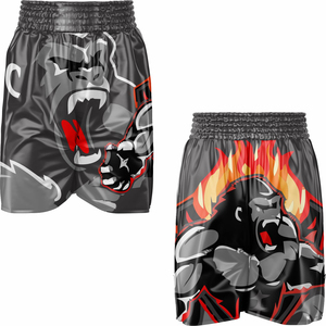 Shorts de MMA multicolor con diseño de logotipo y sublimación personalizada. - Product Image 6