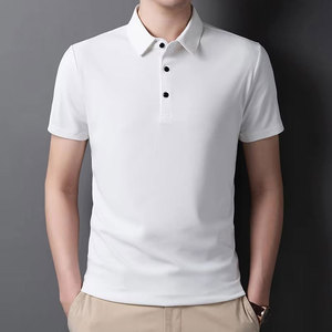 Trendy Fashion <b>Men</b> <b>Polo</b> Shirts Casual Breathable Material Short Sleeve Custom Logo <b>Men's</b> Wholesale Clothing - Product Image 2