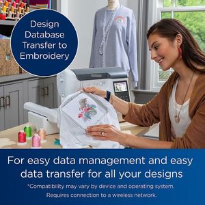 SE2000 Computerized <b>Sewing</b> and Embroidery <b>Machine</b>, Wireless LAN, 193 Built-in + 50 Bonus Embroidery Designs - Product Image 3