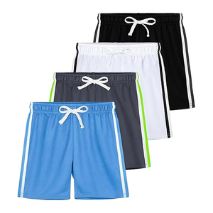 Short Bermuda Homme Rose 100% Coton avec Logo Avant, Taille Mi-Haute Élastique, Couleur Unie, Tissé Respirant, Style Décontracté avec Poches - Product Image 5