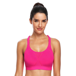 Soutien-gorge de sport rose pour femme, maintien élevé, respirant, séchage rapide, idéal pour les activités sportives - Product Image 1