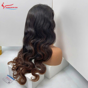 Best Selling wig steam <b>body</b> <b>wave</b> human hair middle lace closure wig natural brown color hair for women style raw hair vendor - Product Image 2