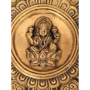 แขวนผนัง Devi lakshmi ขนาด15นิ้วทำด้วยมือสินค้าระฆังทองเหลืองห้อยต่องแต่ง - Product Image 4