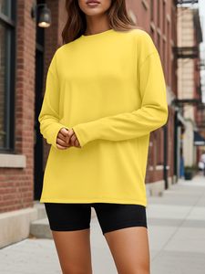 Camiseta Elegante de Manga Larga para Mujer, Camiseta Personalizada con Estampado, Camiseta Informal de Manga Larga para Mujer, Ropa de Marca Privada al por Mayor - Product Image 2