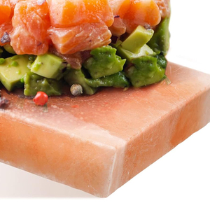 Plaque de cuisson en sel de l'Himalaya de qualité supérieure avec support en acier inoxydable, briques de sel rose naturelles raffinées et rondes - Product Image 2