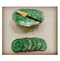 Support à gâteau 3 étages en résine époxy de haute qualité, avec poignée métallique, réutilisable et compatible lave-vaisselle, idéal pour les gâteaux d'anniversaire et de mariage - Vente chaude