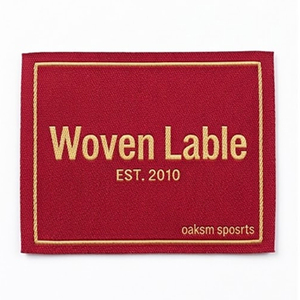 Etiqueta Tejida de Algodón Personalizada de Alta Calidad para Ropa y Bolsos, Etiqueta de Cuello Lavable y Sostenible con Logotipo en el Centro - Product Image 3