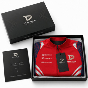 Maillot de cyclisme haute performance personnalisé, respirant, en polyester, avec fermeture éclair intégrale, poches arrière et ourlet en silicone - Product Image 5