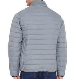 Chaqueta Acolchada con Capucha Gruesa Informal para Hombre, Mangas Largas, Impermeable, Transpirable, con Cierre de Cremallera Frontal, Bordado Liso, para Invierno - Product Image 4