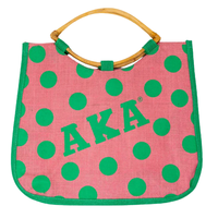 Sac fourre-tout réutilisable en PVC résistant à l'eau avec fermeture éclair pour la sororité For and Green, sac de shopping tendance, sac cadeau