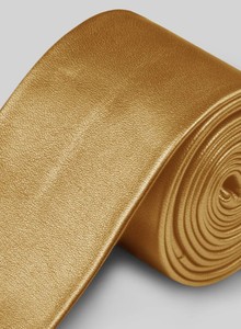 Cravate en cuir PU souple gaufré pour homme, coupe ajustée, design classique, multifonctionnelle, pour événements professionnels et formels, mariages à rayures ou à motifs floraux - Product Image 4