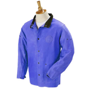 เสื้อแจ็คเก็ตหนังวัวแท้สำหรับงานเชื่อม ป้องกันความร้อนและประกายไฟ อุปกรณ์ป้องกันส่วนบุคคลระดับพรีเมียม - Product Image 4