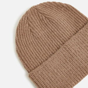 Unisex Ribbed Knit Beanie Solid Color Winter <b>Hat</b> for Adults Fitted Casual Ski <b>Cap</b> 56-58CM Acrylic Material - Product Image 5