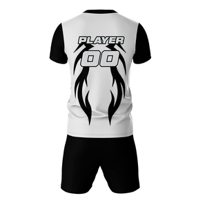 Personalized Soccer Kit Set 100% Polyester <b>Mesh</b> <b>Short</b> Sleeve Sublimated Print Breathable Moisture Wicking Custom Team Jersey - Product Image 2