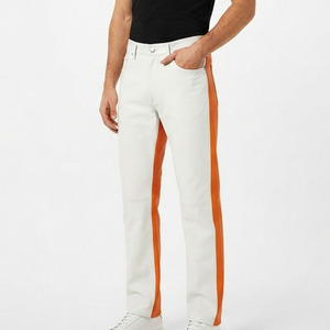 <b>Men</b> Side Pocket <b>Leather</b> <b>Pants</b> <b>Men's</b> Adjustable <b>Leather</b> Trouser <b>Men</b> Zipper-Fly <b>Leather</b> <b>Pant</b> <b>Mens</b> Outdoor <b>Leather</b> <b>Pants</b> - Product Image 6