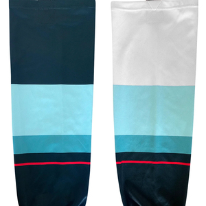 Professional Sublimated Ice Hockey <b>Socks</b> Breathable Mesh Fabric Custom Team Design - Product Image 6